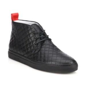 NEW! Del Toro Quilted Leather Chukka Sneakers